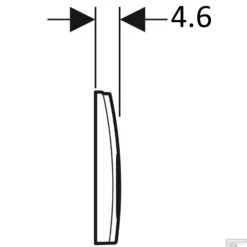 Bedieningsplaat Geberit Delta 25 Frontbediening Chroom -Badkamer Winkel 115.125.21.5 tech3