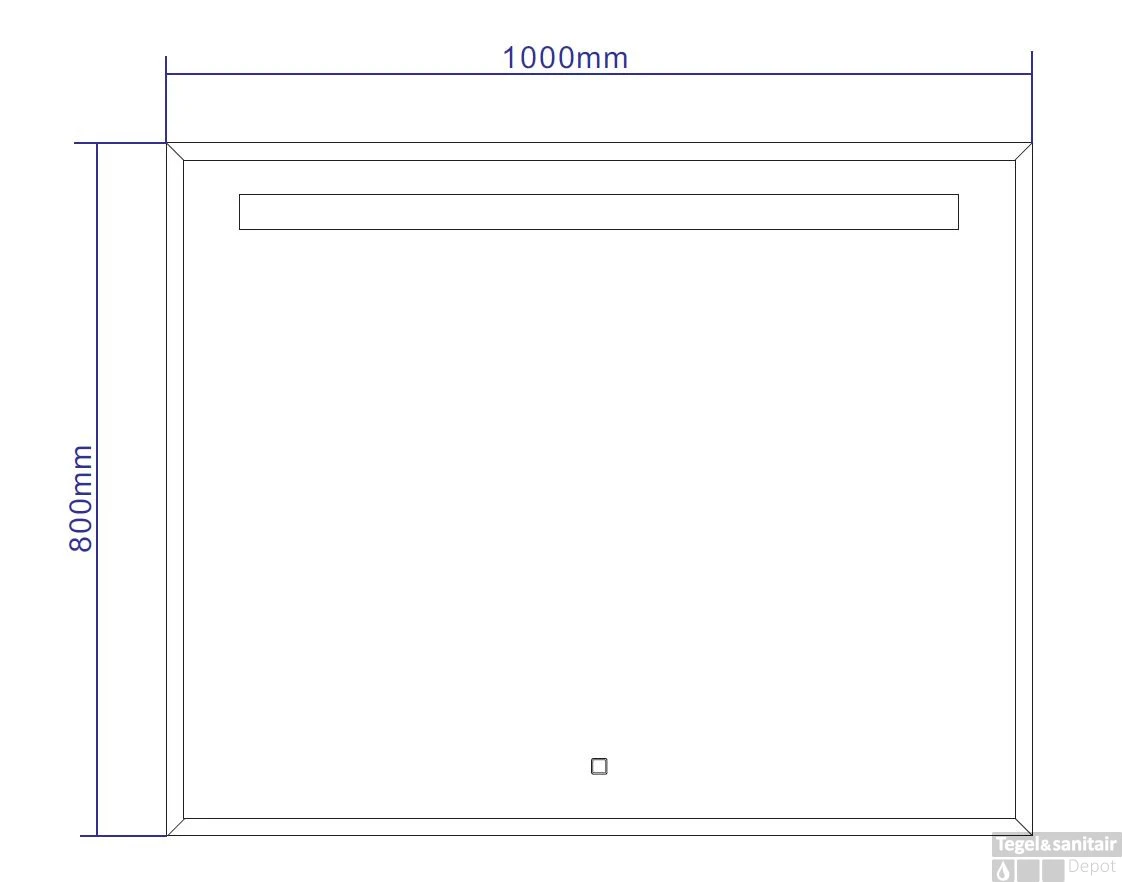 Spiegel Best Design Miracle LED Verlichting 100x80cm 4 Spiegel Best Design Miracle LED Verlichting 100x80cm - Afbeelding 2