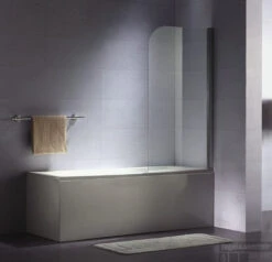 B&w-luxury Bagno Base Badklapwand 75x140 Cm. Chroom-helder Clean