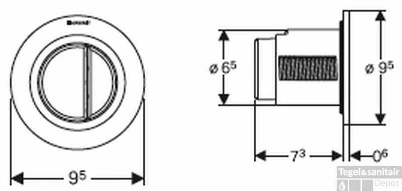 Geberit Type 01 2-knops Pneumatische Inbouwdrukker Sigma/delta 8cm Chroom 4 Geberit Type 01 2-knops Pneumatische Inbouwdrukker Sigma/delta 8cm Chroom - Afbeelding 2