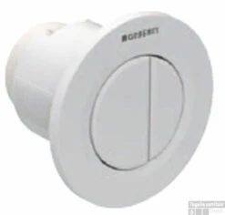Geberit Type 01 2-knops Pneumatische Inbouwdrukker Sigma/delta 8cm Chroom