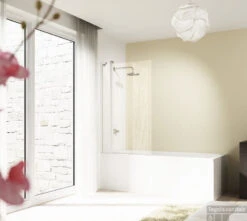 Huppe Design Pure 2-delige Badklapwand 95x150 Cm. Matzilver-antiplaque Glas 5 Huppe Design Pure 2-delige Badklapwand 95x150 Cm. Matzilver-antiplaque Glas -Badkamer Winkel 88599