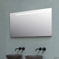 Badkamerspiegel BWS Salt Met LED 100x60 Cm Zilver