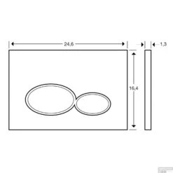 Geberit UP320 Toiletset Compleet | Inbouwreservoir | Civita Black Randloos Mat Zwart | Set 44 Met Drukplaat -Badkamer Winkel drukplaat wiesbaden milo mat zwart tech 3