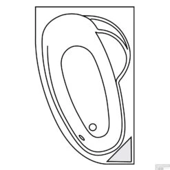 Hoekbad Allibert Ladvia 175x110 Asymmetrisch Rechts -Badkamer Winkel hoekbad allibert ladvia 175x110 asymmetrisch rechts tech 1