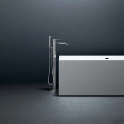 Clou InBe Vrijstaand Ligbad Rechthoekig 180x80x60 Cm Met Overloop Acryl Wit -Badkamer Winkel ib 05.40305 concept a