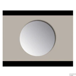 Spiegel Rond Sanicare Q-mirrors Zonder Omlijsting 70 Cm PP Geslepen