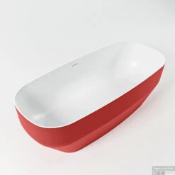 STONE Vrijstaand Bad 170x75cm Kleur Fire / Talc