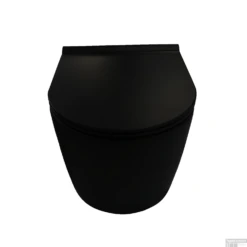 Geberit UP320 Toiletset Compleet | Inbouwreservoir | Civita Black Randloos Mat Zwart | Set 44 Met Drukplaat -Badkamer Winkel wandcloset civita black 50.5x35x36.5cm keramiek rimless mat zwart 2 25